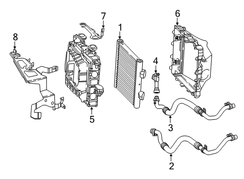 2020 Mercedes-Benz S63 AMG Oil Cooler Diagram 1