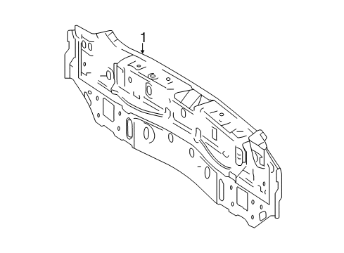 Rear Body Panel Diagram for 156-640-00-00