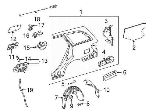 Fuel Pocket Spring Diagram for 204-639-00-07