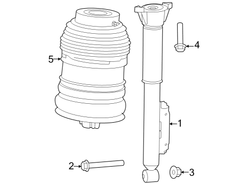 2023 Mercedes-Benz EQE 350+ Shocks & Components  Diagram 1