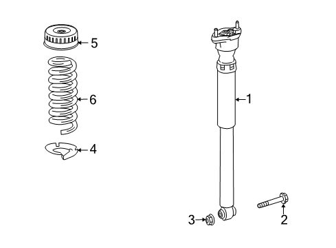 2010 Mercedes-Benz E350 Shocks & Components - Rear Diagram 3