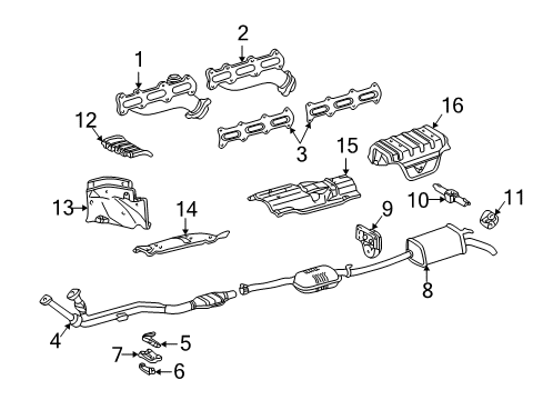 Exhaust Manifold Diagram for 606-142-08-02