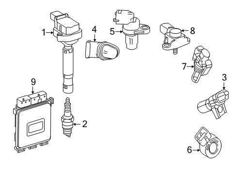 Spark Plug Diagram for 004-159-58-03-90