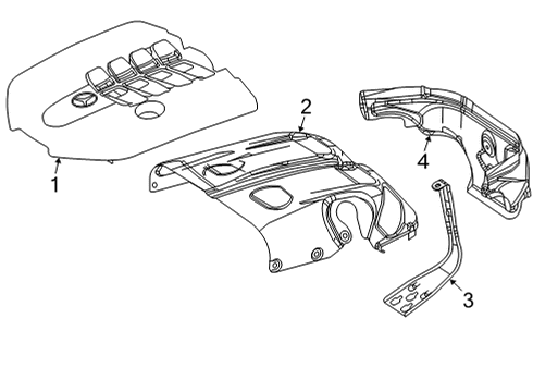 2021 Mercedes-Benz GLS580 Engine Appearance Cover