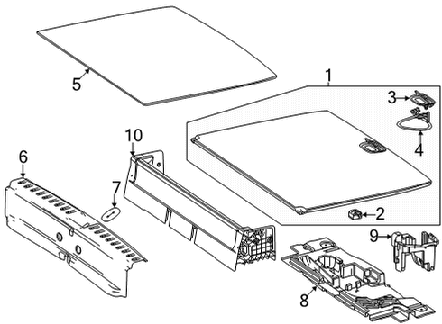 2022 Mercedes-Benz GLB250 Interior Trim - Rear Body