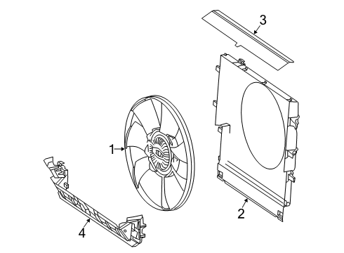 2021 Mercedes-Benz Sprinter 2500 Cooling System, Radiator, Water Pump, Cooling Fan Diagram 3