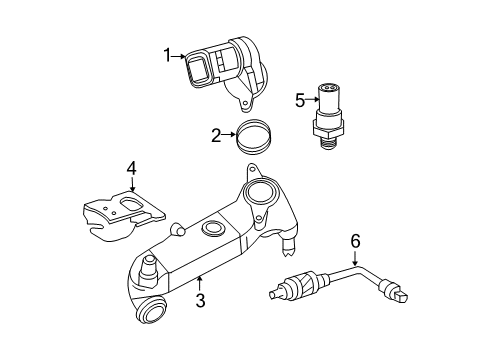 2005 Mercedes-Benz E320 Emission Components Diagram 1