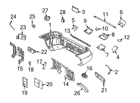 Energy Absorber Plate Diagram for 163-885-06-11