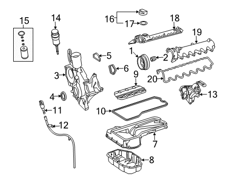 2003 Mercedes-Benz S600 Filters Diagram 2