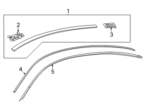 2016 Mercedes-Benz AMG GT S Exterior Trim - Roof Diagram 2