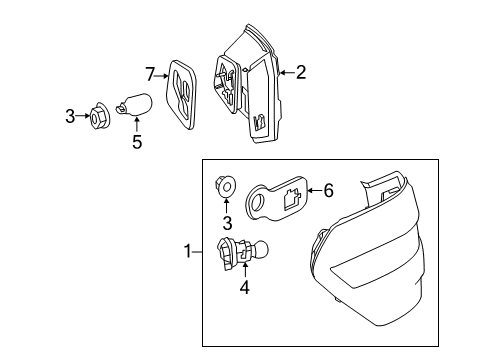 2013 Mercedes-Benz E350 Bulbs Diagram 14