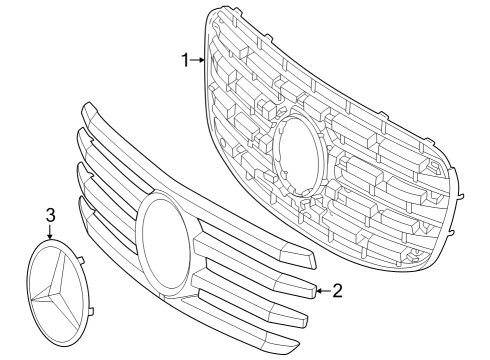 2024 Mercedes-Benz GLS450 Grille & Components