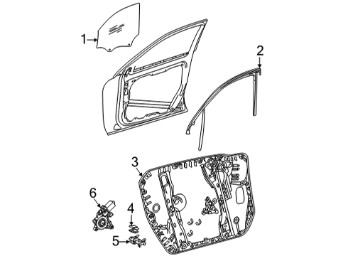 2022 Mercedes-Benz GLS63 AMG Front Door - Electrical Diagram 2