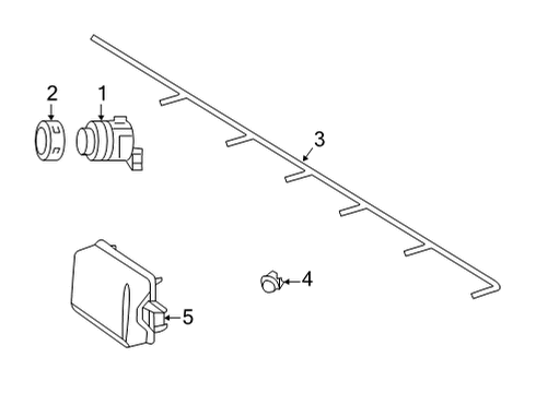 2021 Mercedes-Benz GLC63 AMG Parking Aid Diagram 4