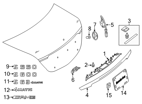 2016 Mercedes-Benz S550e Parking Aid Diagram 6