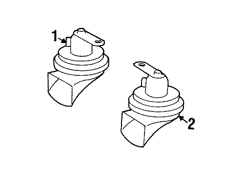 1993 Mercedes-Benz 300SD Horn