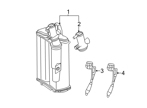 2012 Mercedes-Benz CL63 AMG Emission Components Diagram