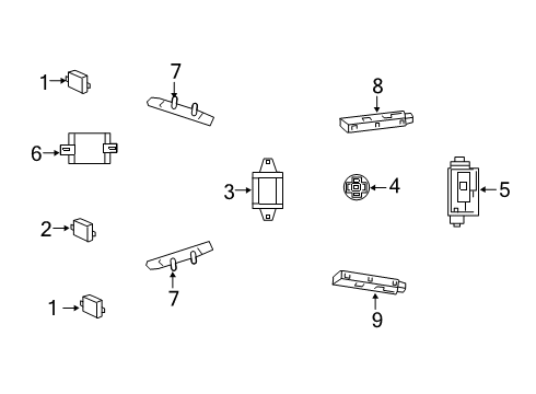 2021 Mercedes-Benz CLA250 Antenna & Radio Diagram