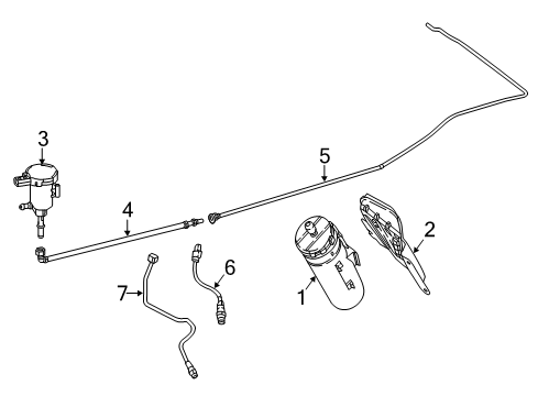 Hose Diagram for 463-470-27-00