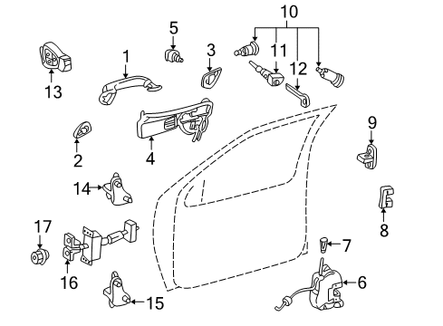 Lock Cylinder Diagram for 203-890-01-67