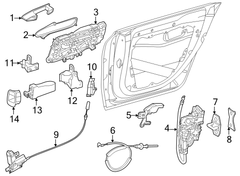 2023 Mercedes-Benz EQE 350 SUV Lock & Hardware