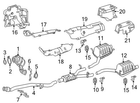 2016 Mercedes-Benz SLK55 AMG Exhaust Components