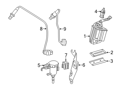 2017 Mercedes-Benz SL550 Emission Components