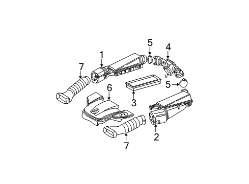 2004 Mercedes-Benz C32 AMG Air Intake Diagram