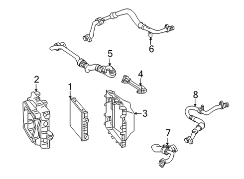 2021 Mercedes-Benz AMG GT C Oil Cooler, Cooling Diagram