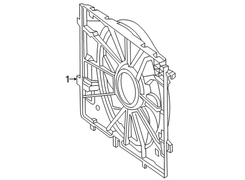 2023 Mercedes-Benz GLE63 AMG S Cooling Fan Diagram 1