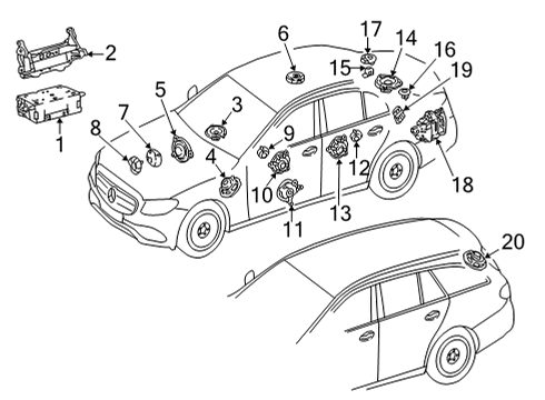 2023 Mercedes-Benz E450 Sound System Diagram 2