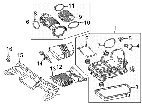 Air Inlet Hose Diagram for 256-094-04-00