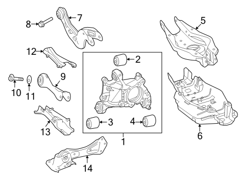 2023 Mercedes-Benz EQB 250 Rear Suspension Diagram