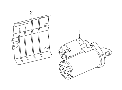 2008 Mercedes-Benz CL550 Starter, Electrical Diagram