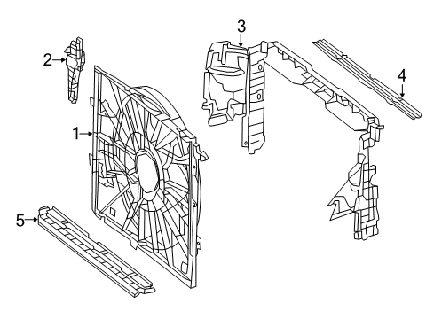 2016 Mercedes-Benz S63 AMG Cooling System, Radiator, Water Pump, Cooling Fan Diagram 1