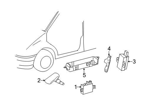 2012 Mercedes-Benz Sprinter 2500 Tire Pressure Monitoring, Electrical Diagram