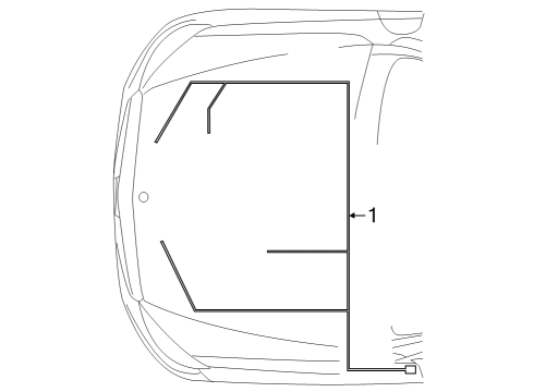 2023 Mercedes-Benz EQS 450 SUV Wiring Harness Diagram