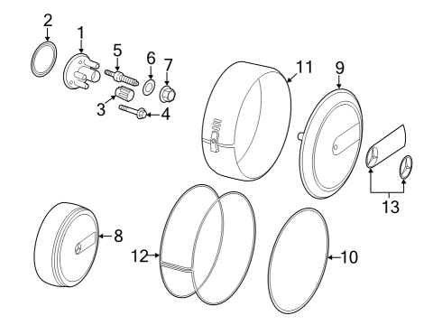 2020 Mercedes-Benz G550 Carrier & Components - Spare Tire