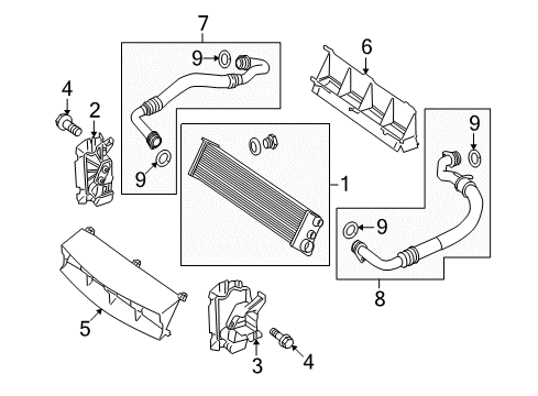 2010 Mercedes-Benz E63 AMG Oil Cooler Diagram 1