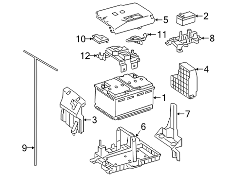 2023 Mercedes-Benz GLB35 AMG Battery Diagram