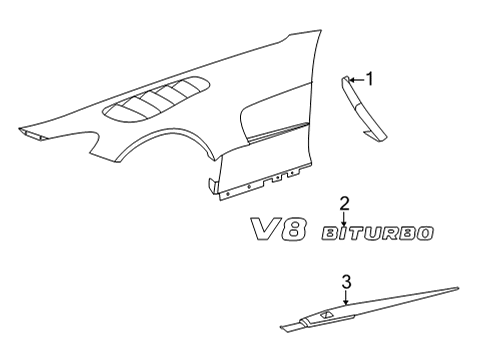 VENTILATION GRILLE Diagram for 190-881-83-00