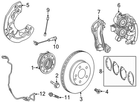 2021 Mercedes-Benz GLS580 Front Brakes