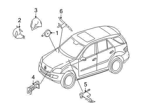 2010 Mercedes-Benz ML350 Alarm System Diagram