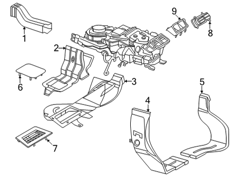 2022 Mercedes-Benz S580 Ducts Diagram 2