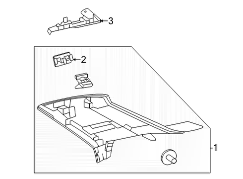 2024 Mercedes-Benz GLE63 AMG S Interior Trim - Quarter Panels Diagram 2