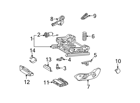 2005 Mercedes-Benz G55 AMG Power Seats Diagram 2