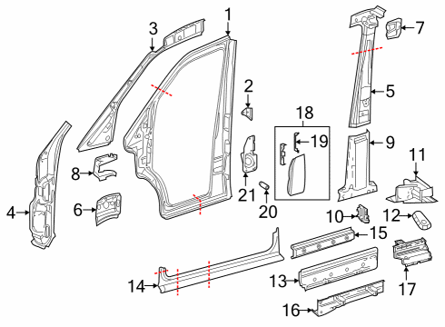 SIDE MEMBER Diagram for 906-611-10-20