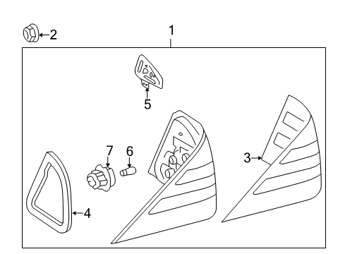 2004 Mercedes-Benz S500 Tail Lamps Diagram