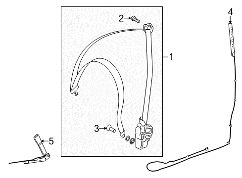 2010 Mercedes-Benz S400 Front Seat Belts Diagram