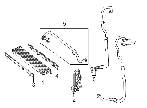 2019 Mercedes-Benz S65 AMG Oil Cooler Diagram 2